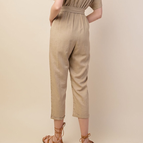 Gilli Casual & Cute NWT Natural Jumpsuit - Picture 7 of 8